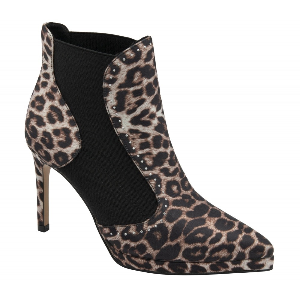 Ravel Polla Heeled Ankle Boot - Leopard