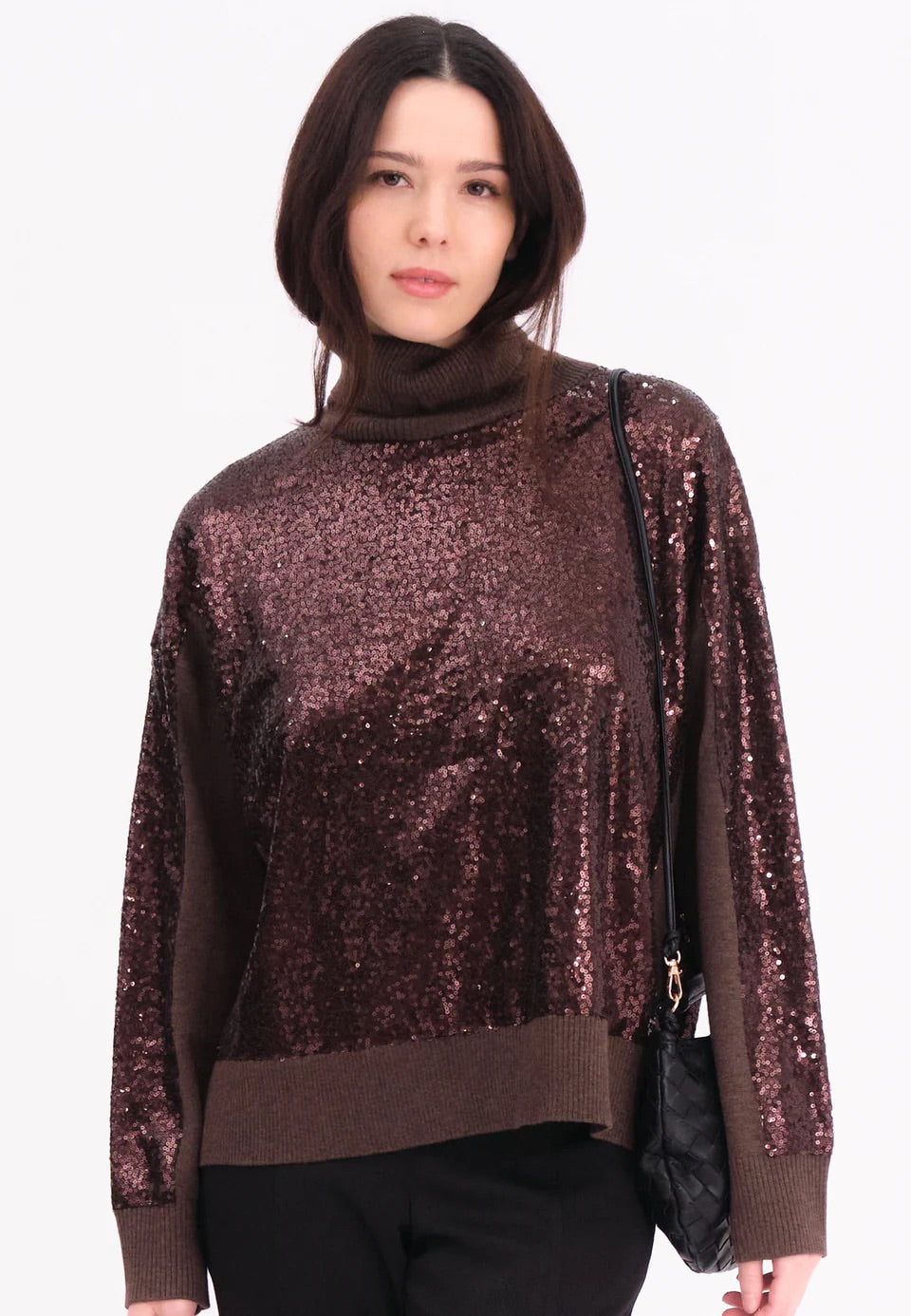 Religion Hailey Turtleneck Jumper - Brown