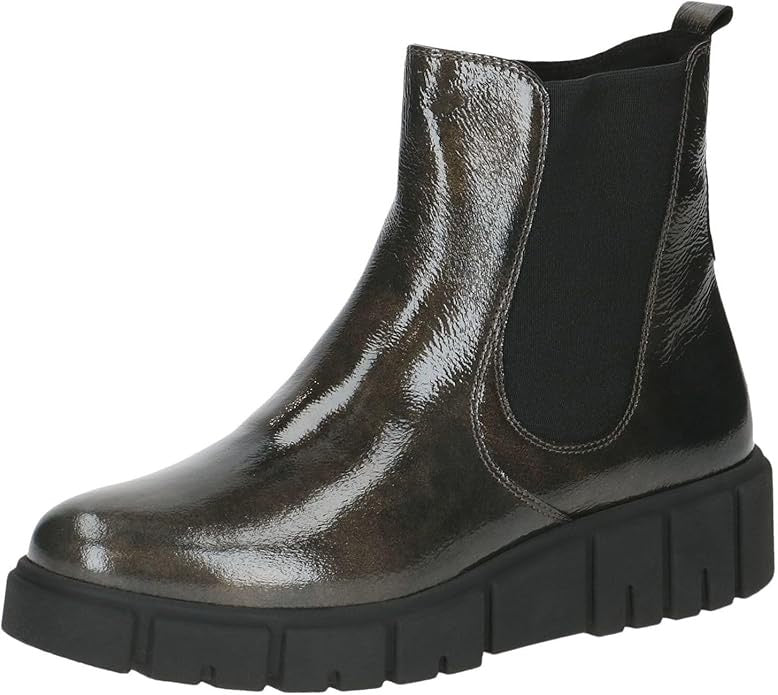 Caprice Rust Leather Chelsea Boot