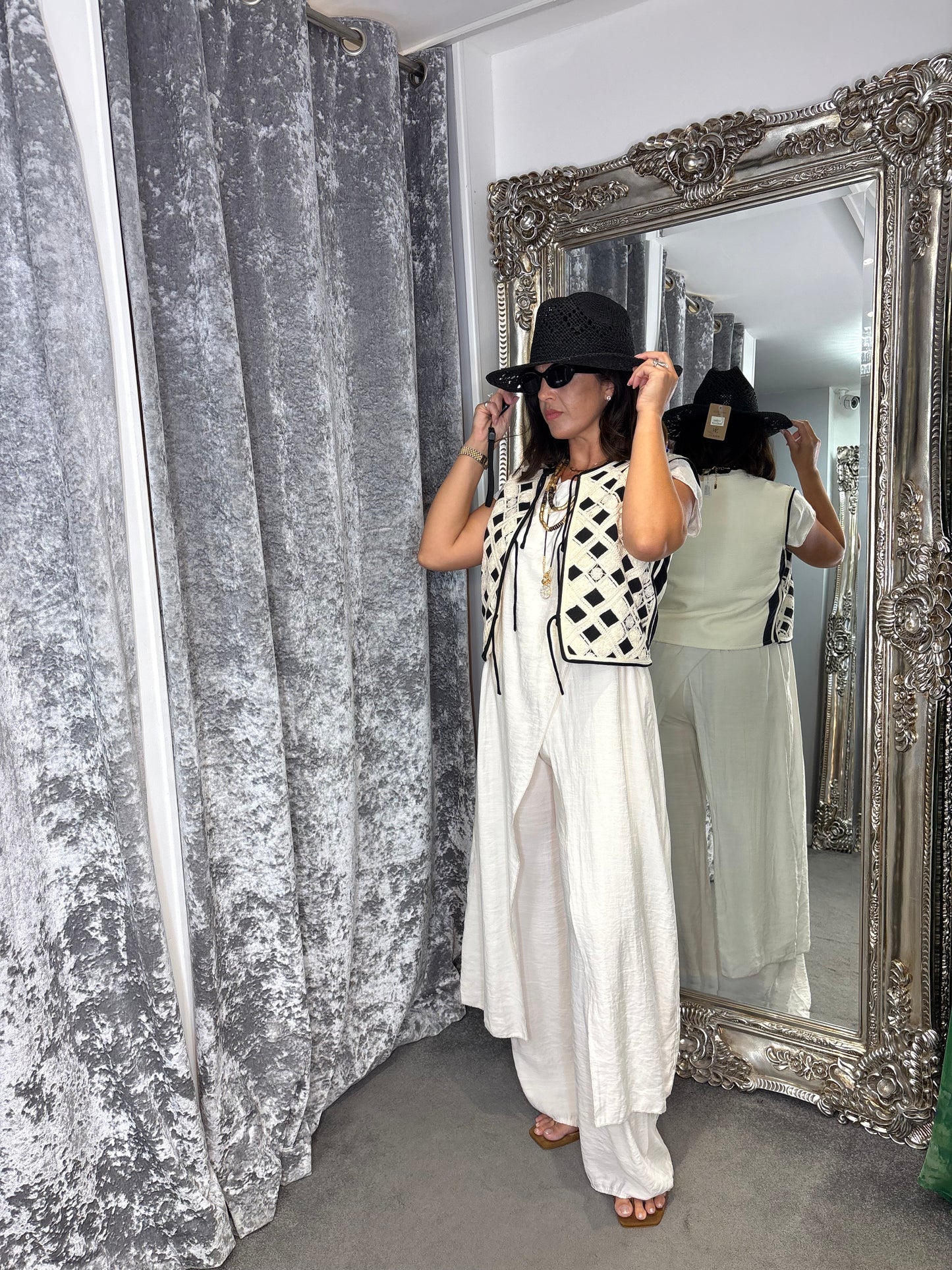 Studio Tunic Co-ord Set - Cream