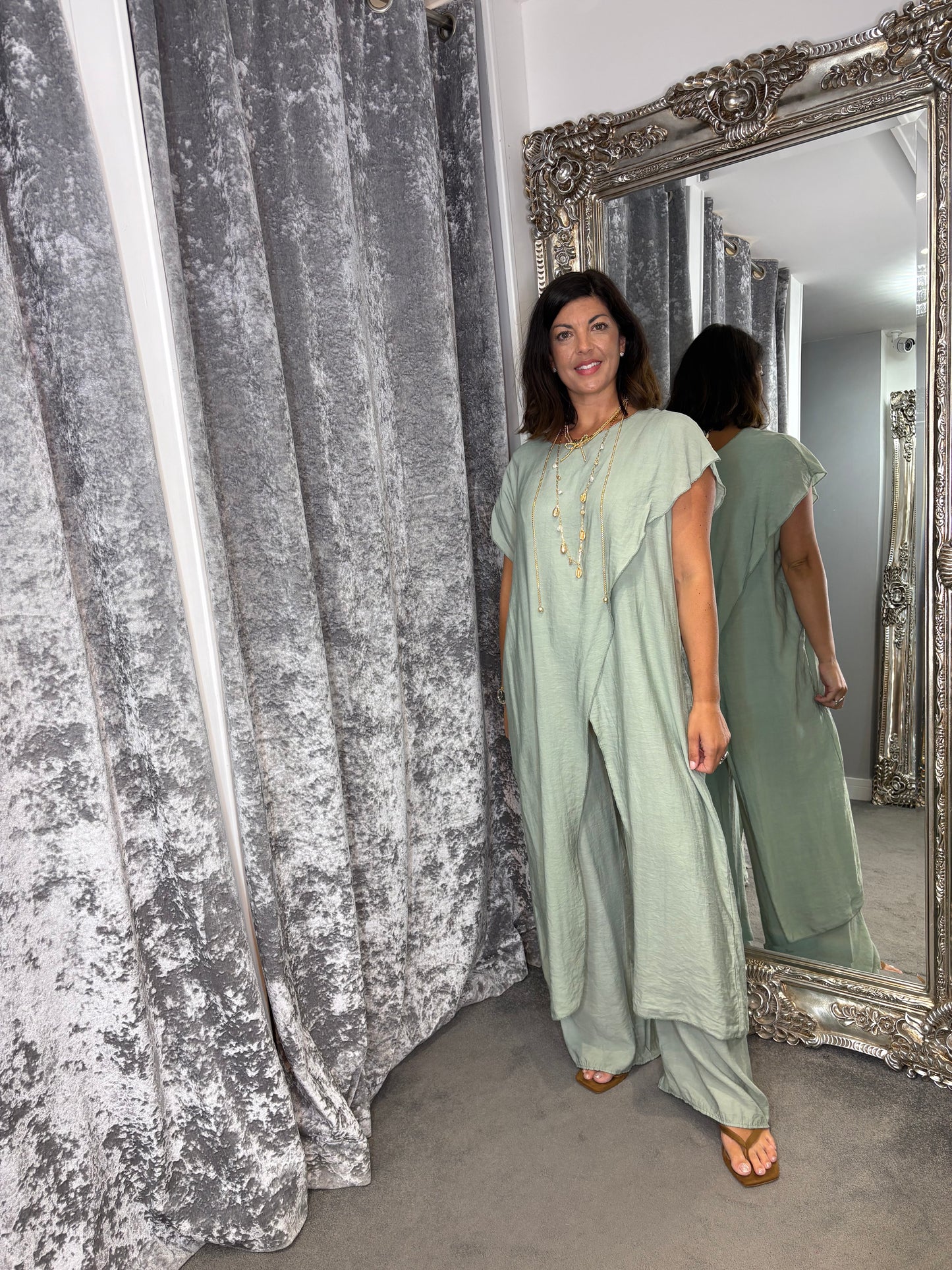 Studio Tunic Co-ord Set - Mint