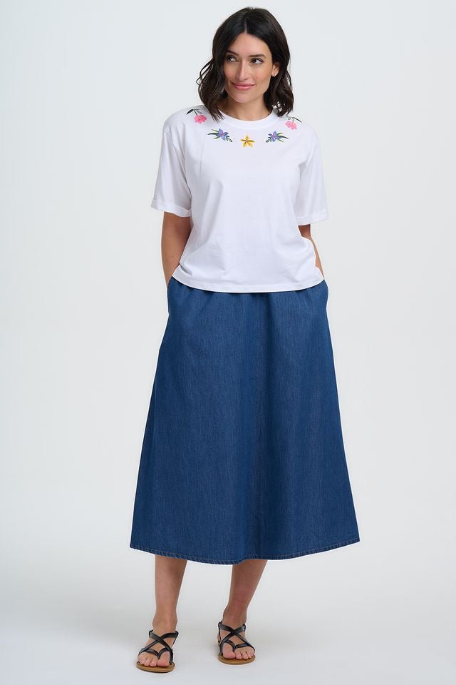 Sugarhill Brighton Celia Boxy T-Shirt - White