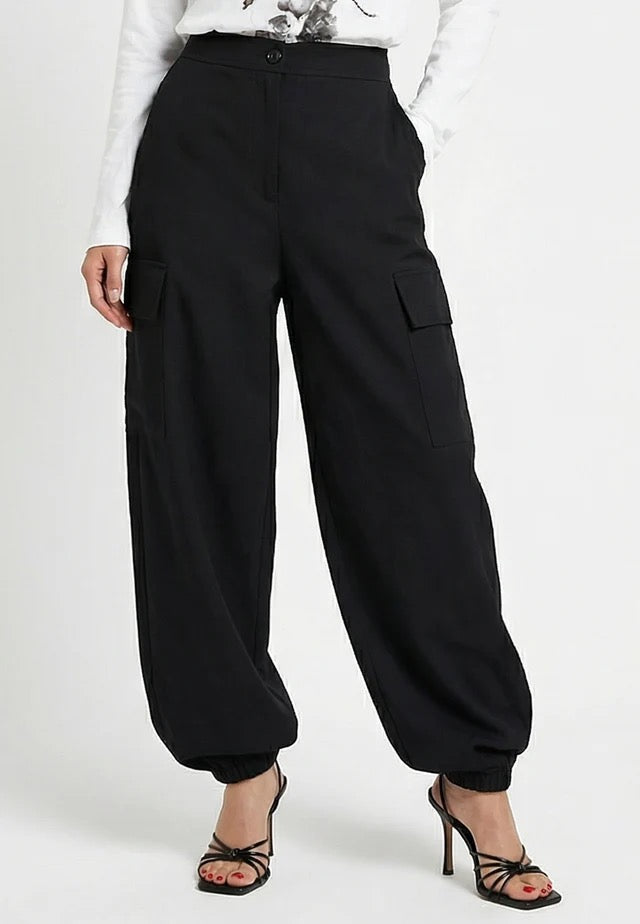 Religion Ballon Utility Trouser - Black