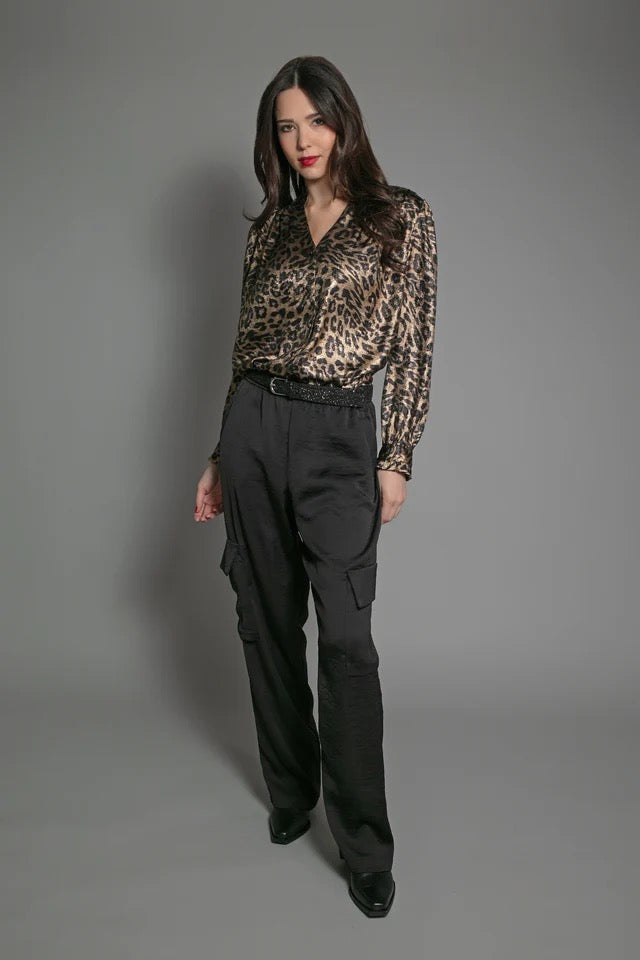 Nooki Sylvia Leopard Print Blouse