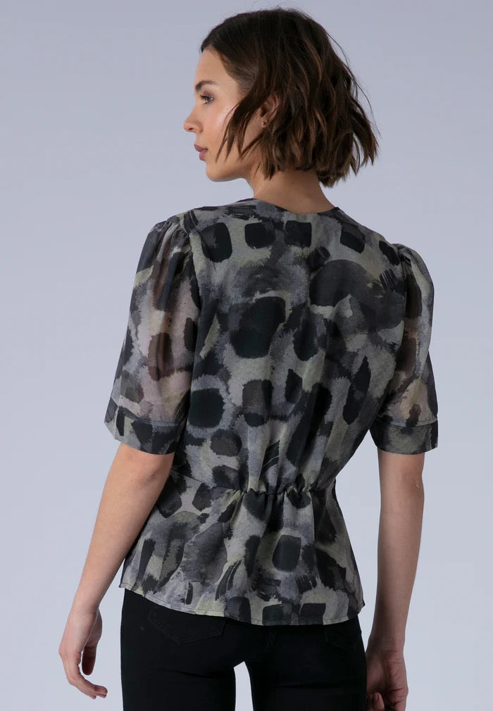 Religion Violet Terrazzo Print Top