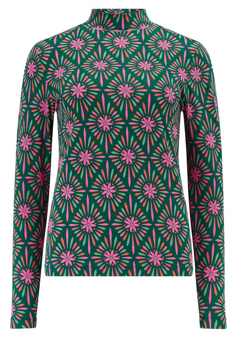 Sugarhill Brighton Annika Turtleneck Top - Green
