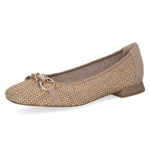 *RESTOCKED* Caprice Square Toe Slip on Pump - Bark