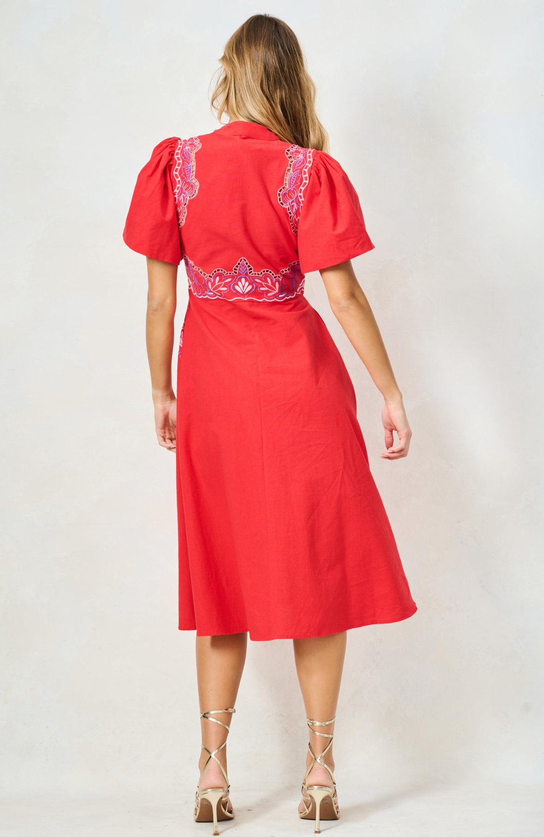 Hope & Ivy The Thalia Dress - Red