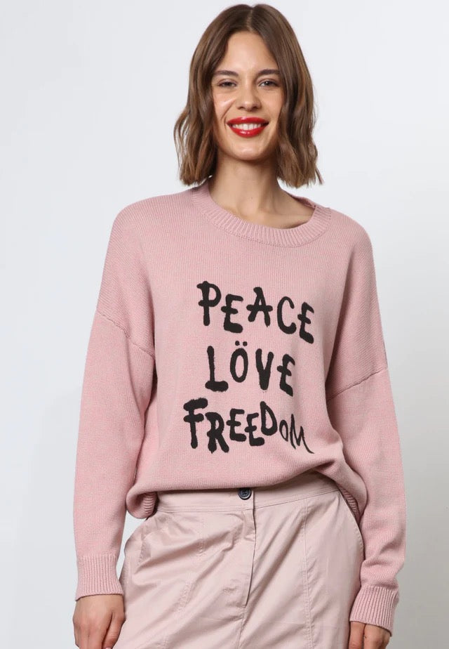 Religion Peace Jumper Dusky Pink