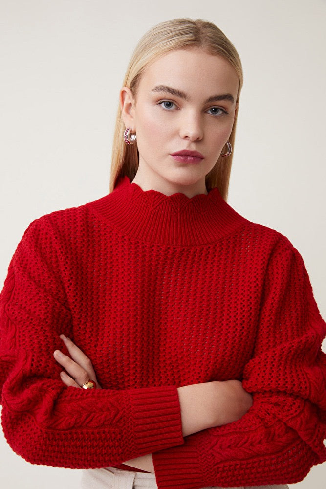 Suncoo Paris Peracle Red Knit Jumper