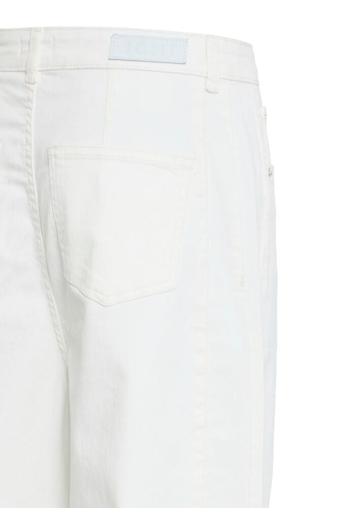 ICHI Ziggy Barrel Leg Jeans - Blanc