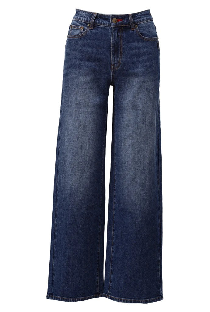 K Design Rhinestone Jeans - Dark Wash *Limited Edition*
