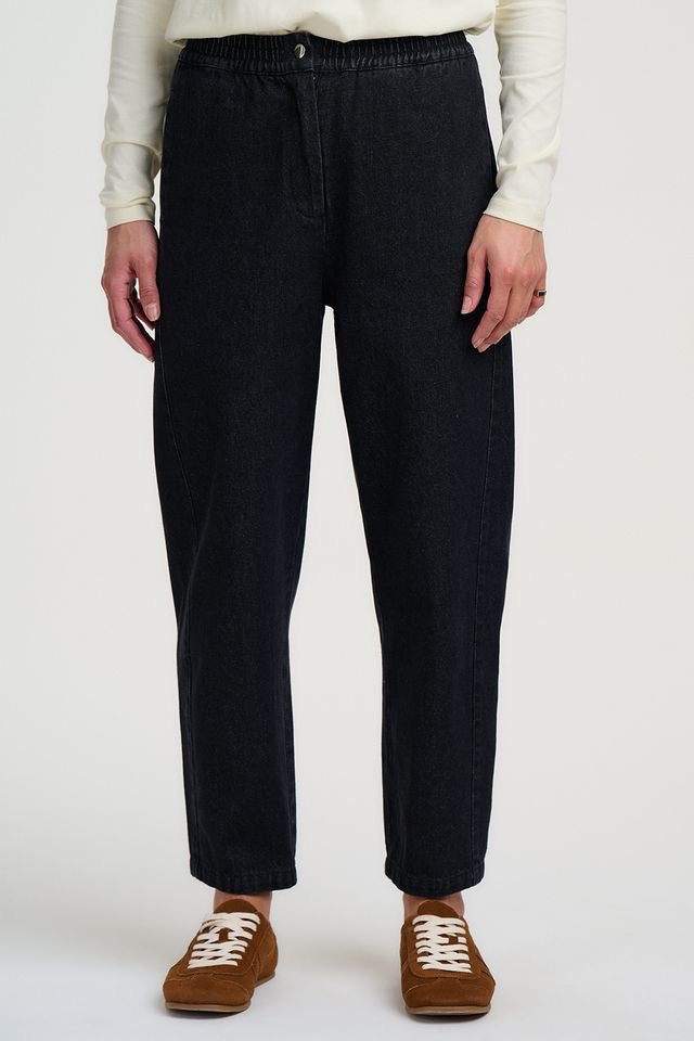 Sugarhill Brighton Mila Barrel Leg Trousers - Washed Black