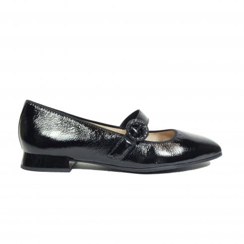 Caprice Mary Jane Black Patent Leather Shoe