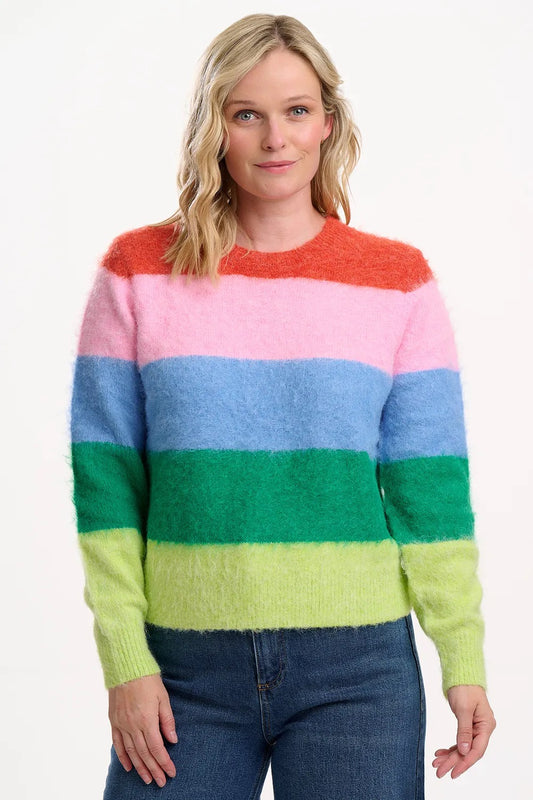 Sugarhill Brighton Dayna Jumper - Rainbow Stripes