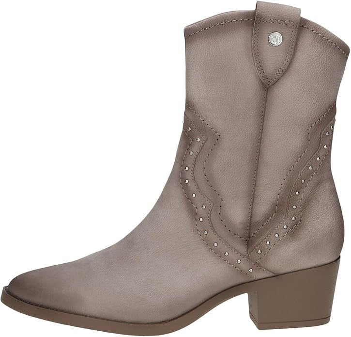 Caprice Taupe Nubuc Cowboy Leather Boot