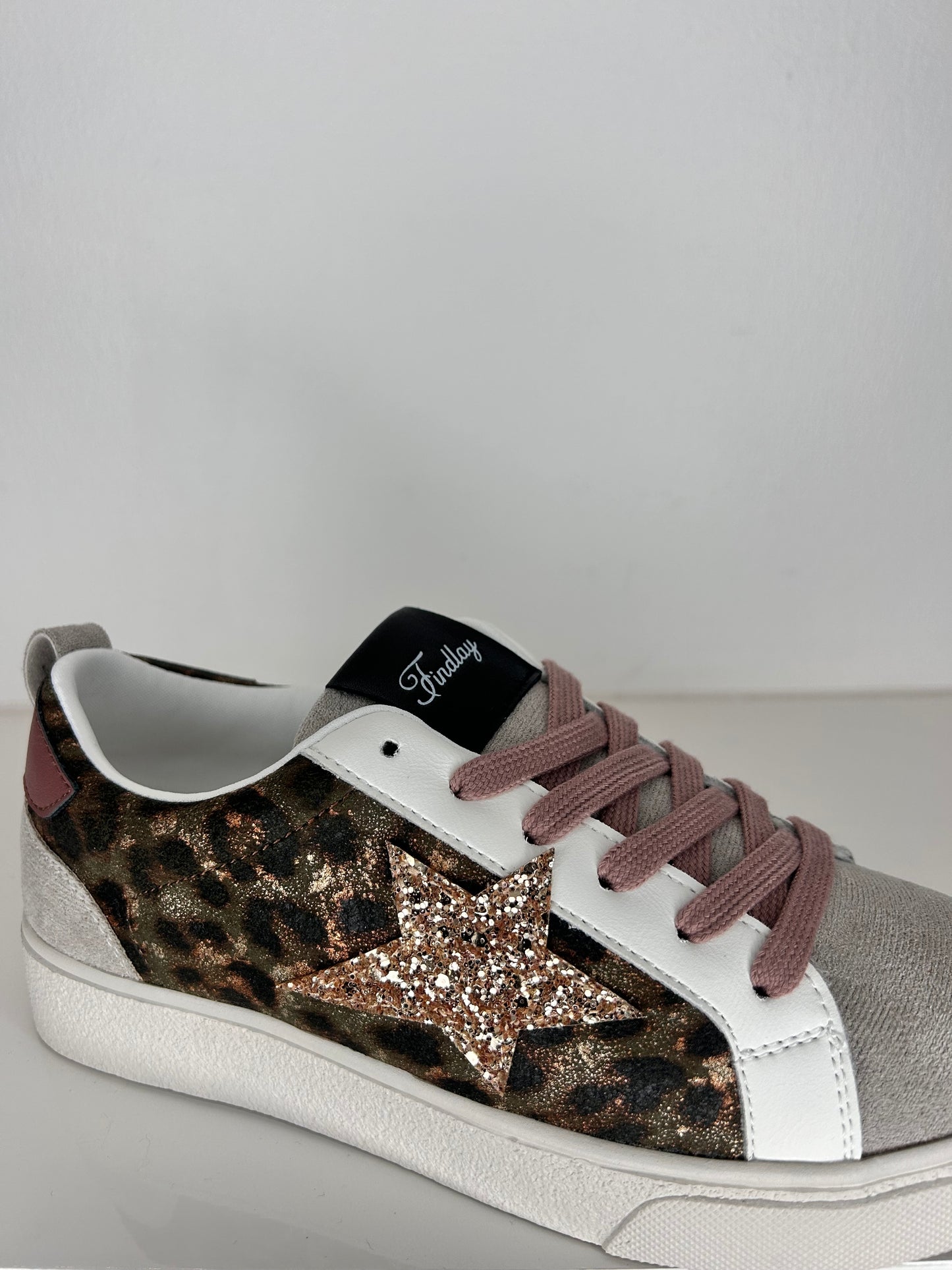 Findlay Star Trainer - Leopard Print