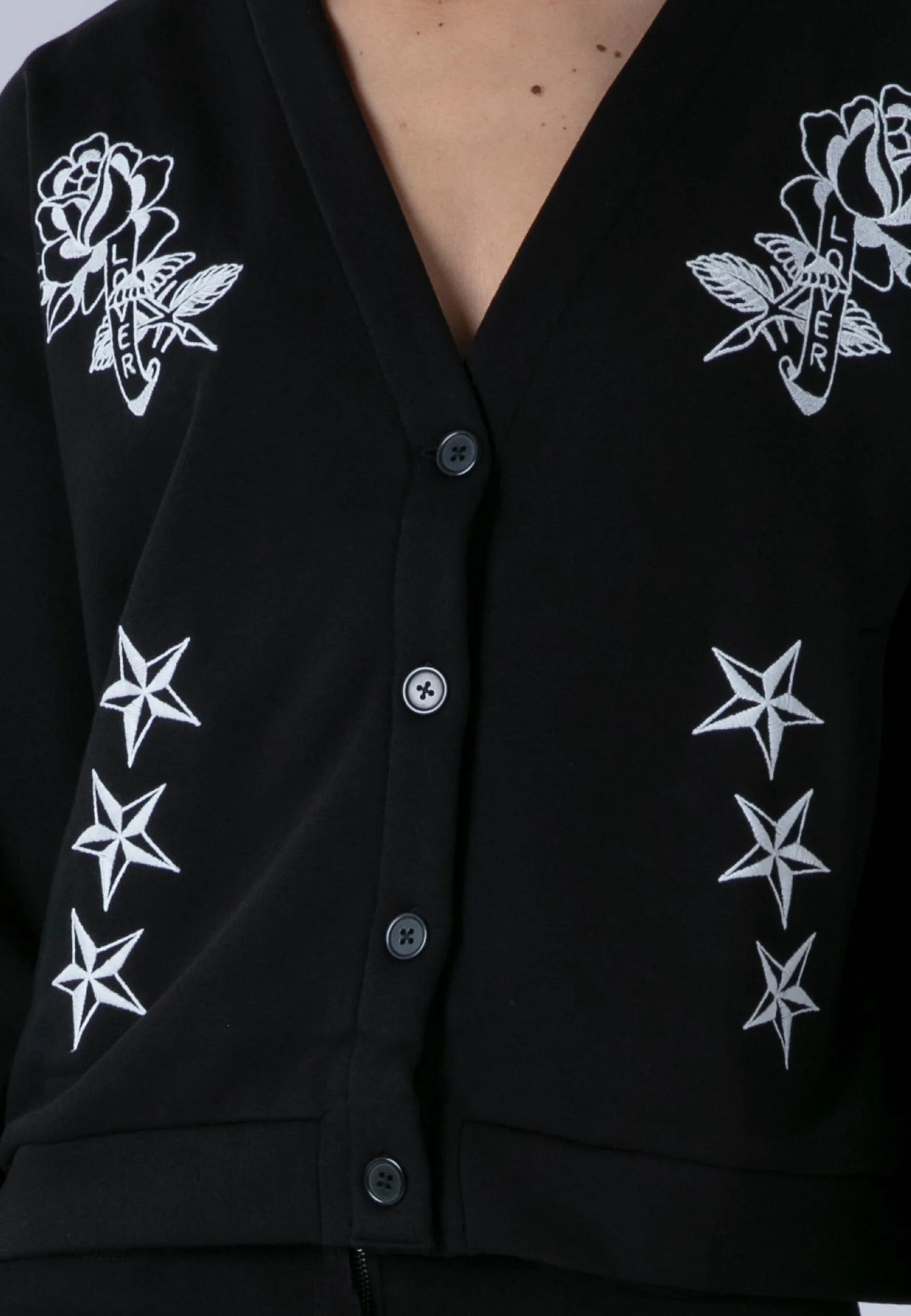 Religion Love Cardigan - Black/Multi