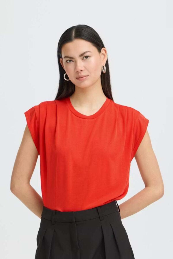 ICHI Lisken T-Shirt - Red