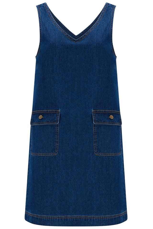 Sugarhill Brighton Tamil Denim Dress - True Blue