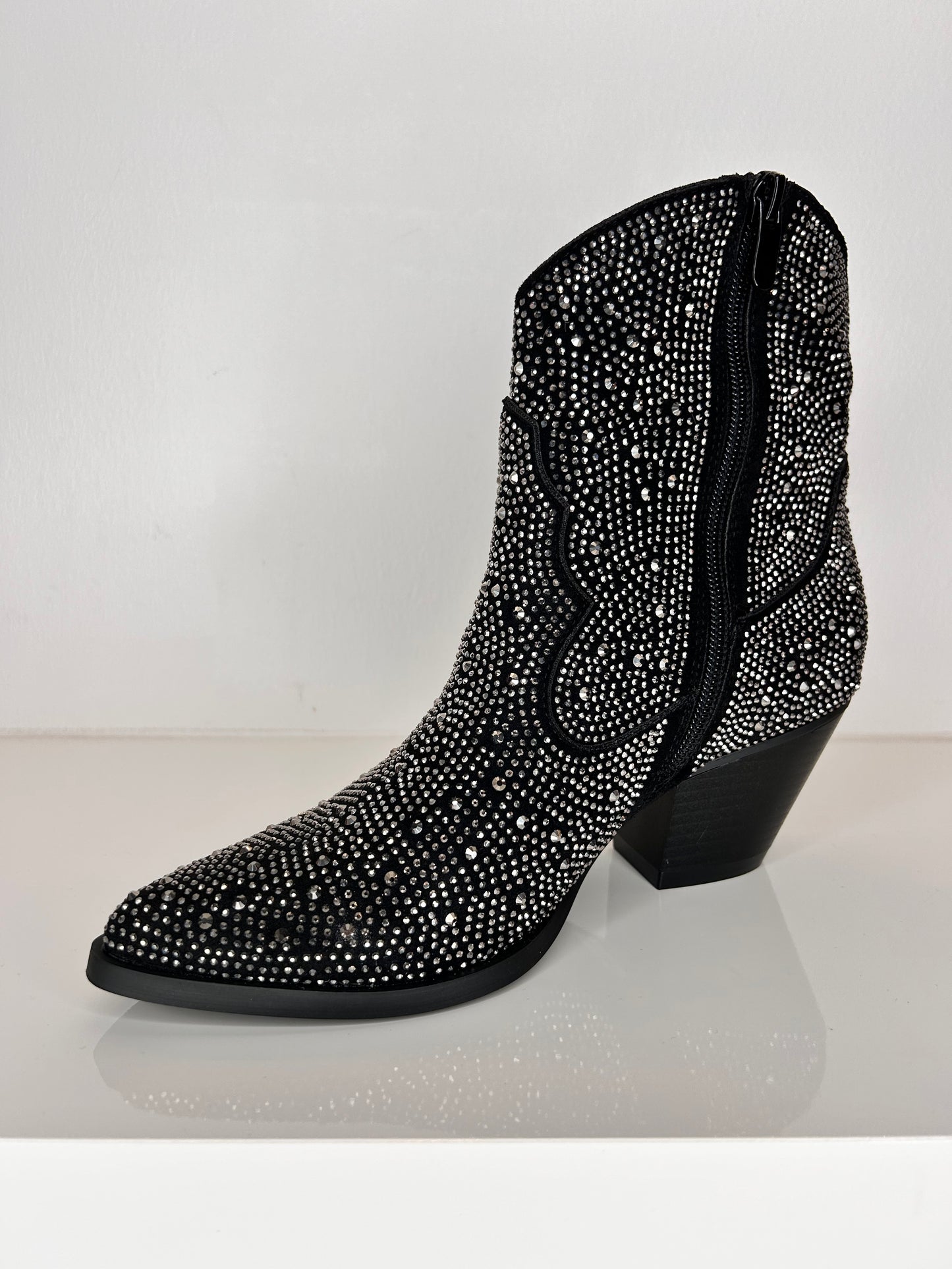 Findlay Black Crystal Cowboy Boot