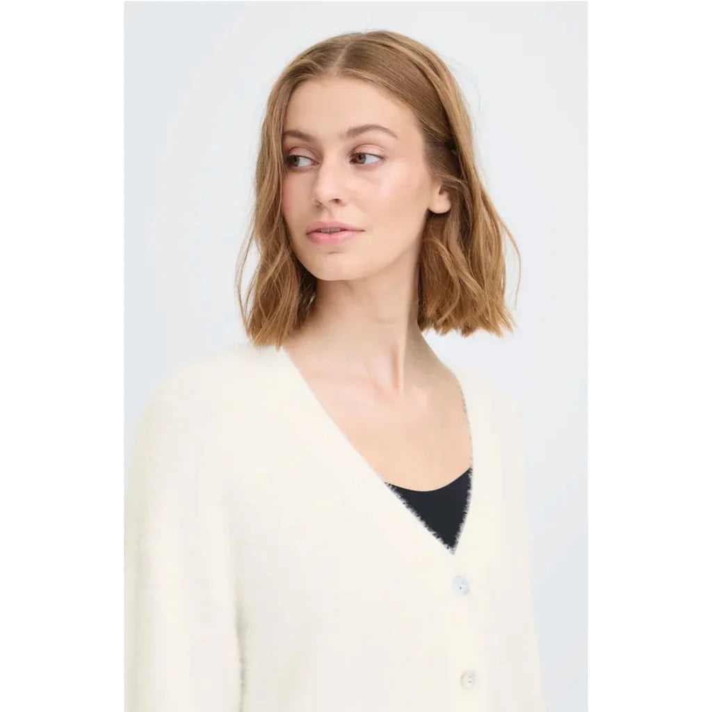 ICHI Brula Cardigan - Off White