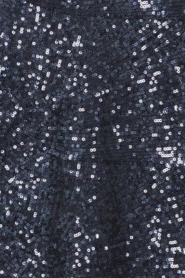 ICHI Fauca Blue Sequin Blouse