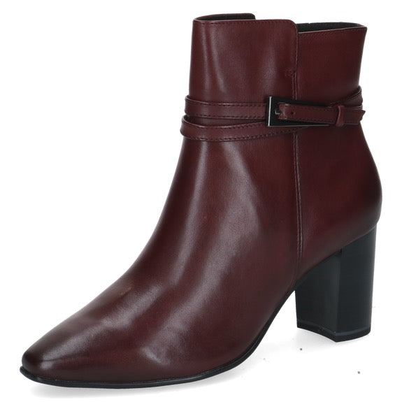 *COMING SOON* Caprice Leather Ankle Boots - Bordeaux