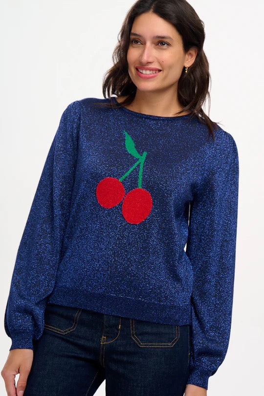 Sugarhill Brighton Tiff Jumper - Navy, Cherry Good