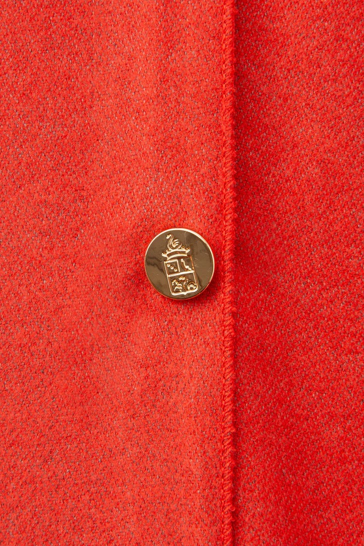 Franchetti Bond Gisellina Button Poncho - Coral