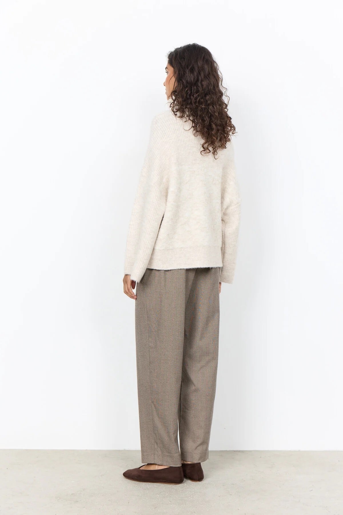 Soya Concept - Polo-neck Sweater - Light Sand