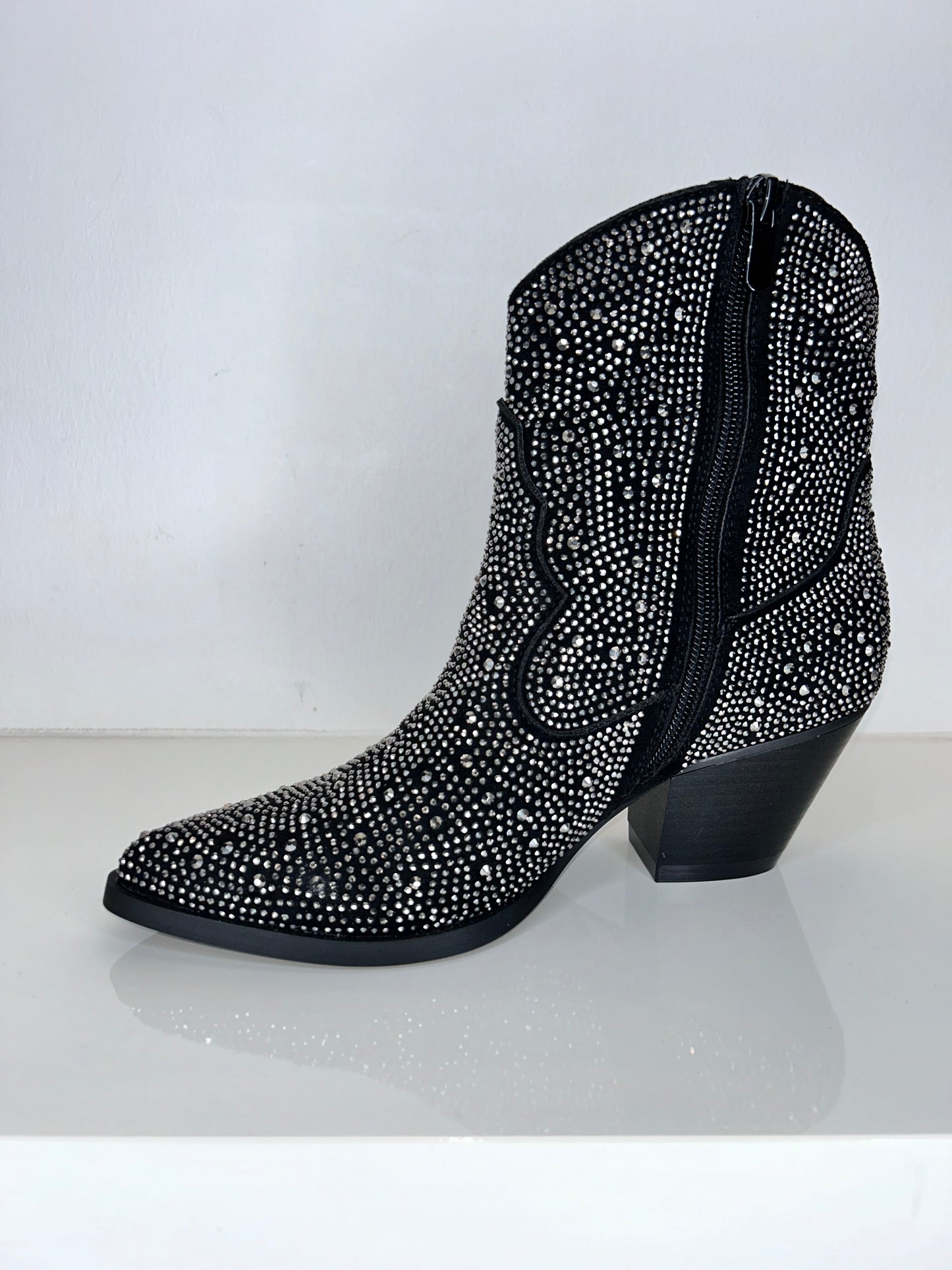 Findlay Black Crystal Cowboy Boot