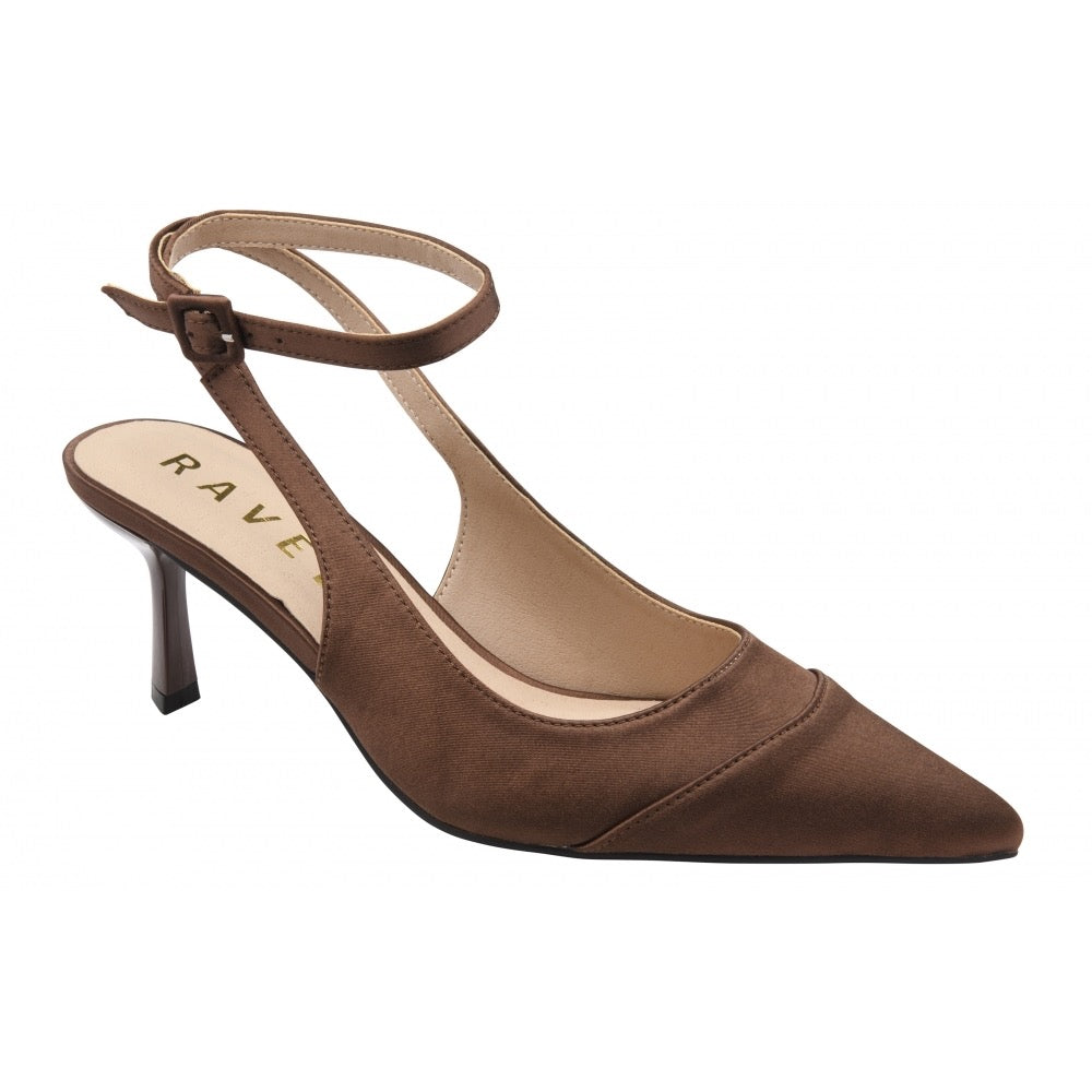 Ravel Catrine Satin Shoe - Chocolate