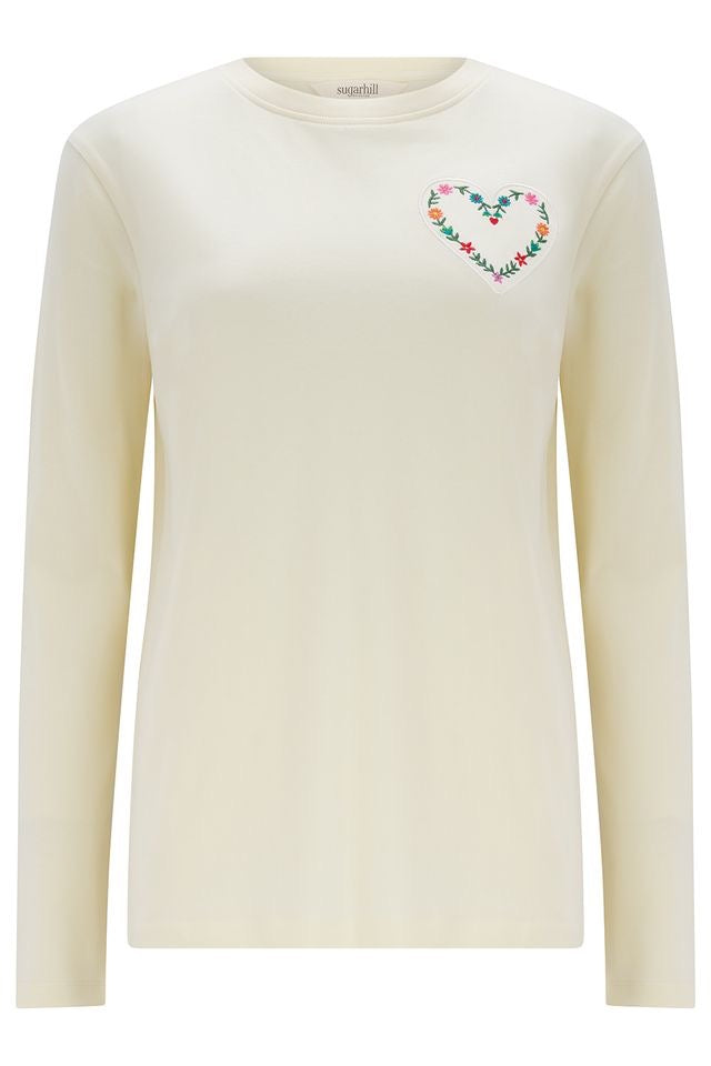 Sugarhill Brighton Brunswick Jersey Top - Cream