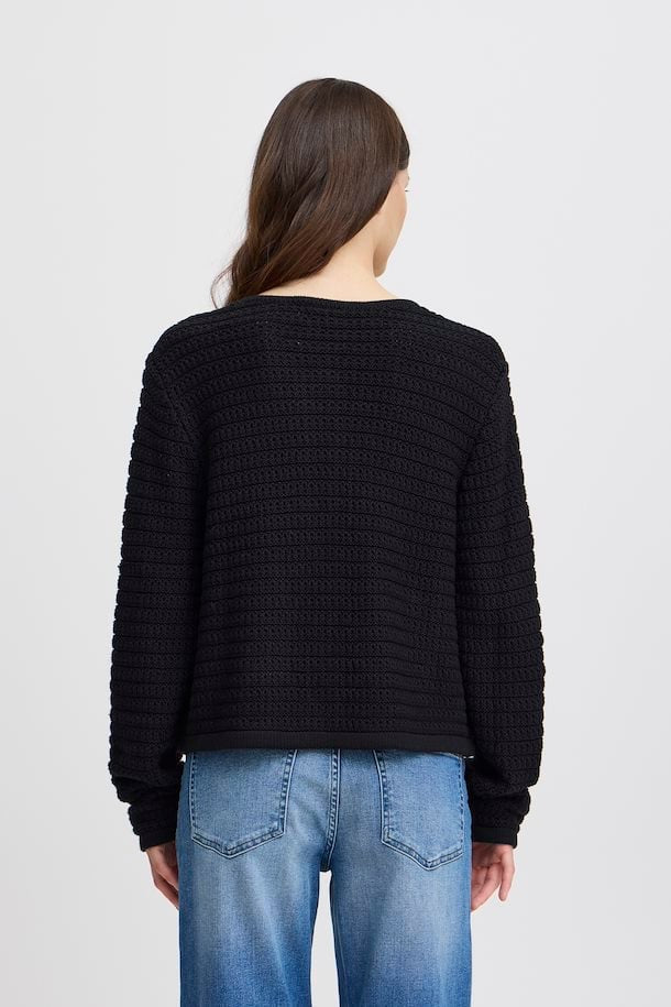 ICHI Becca Cardigan Black