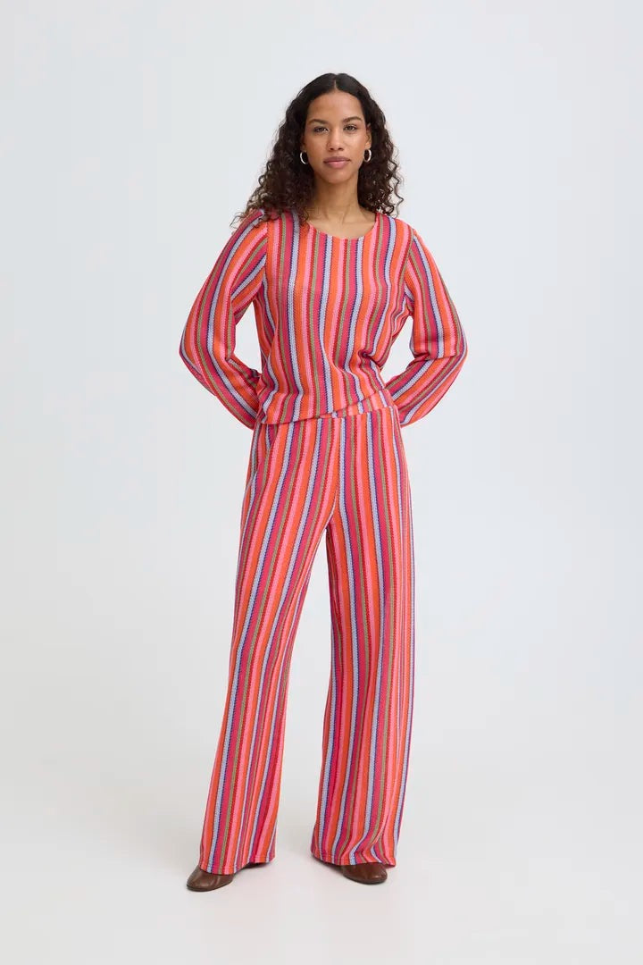 ICHI Libella Trousers - Multi