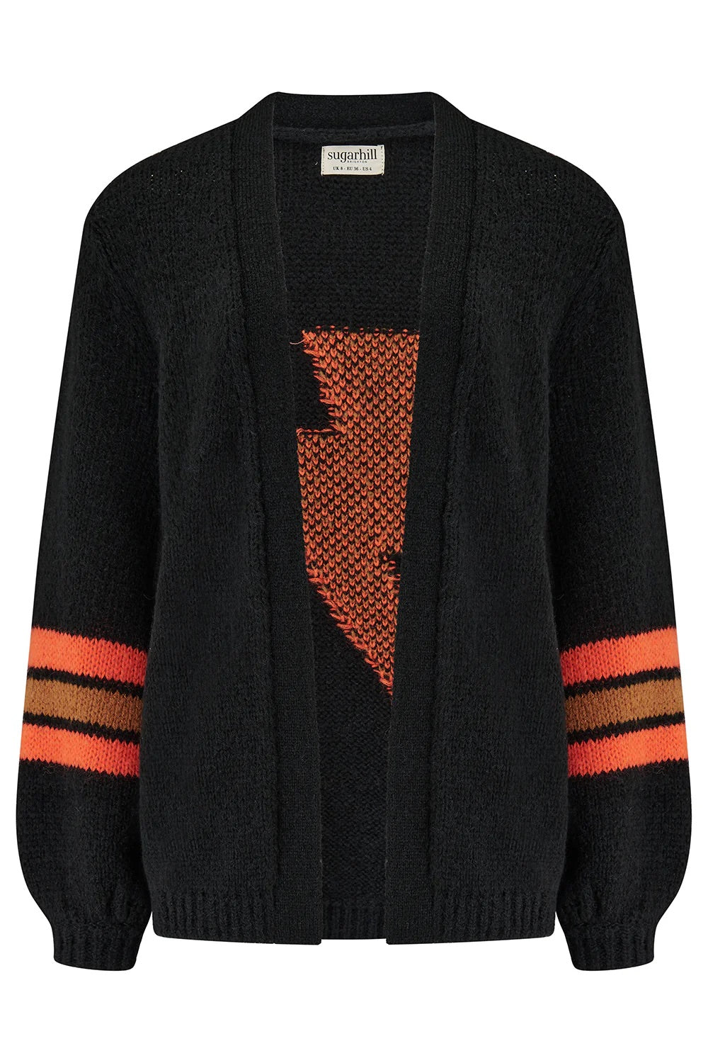 Sugarhill Brighton Yvette Cardigan - Black Lightening Flash