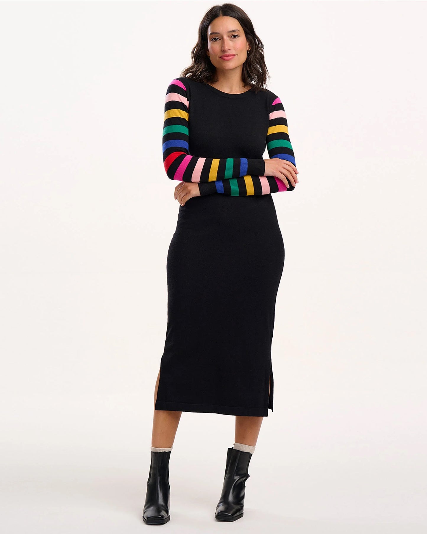 Sugarhill Brighton Liselle Knit Midi Dress - Black