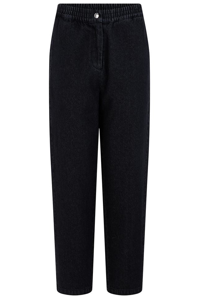 Sugarhill Brighton Mila Barrel Leg Trousers - Washed Black