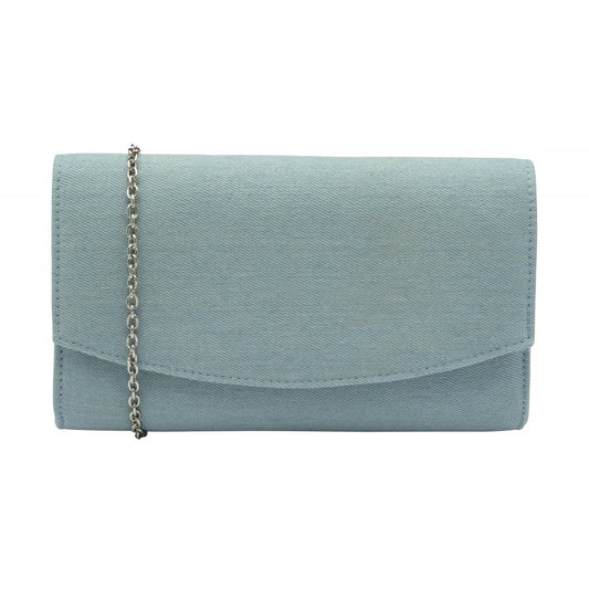 Ravel Washed Denim Clutch Bag