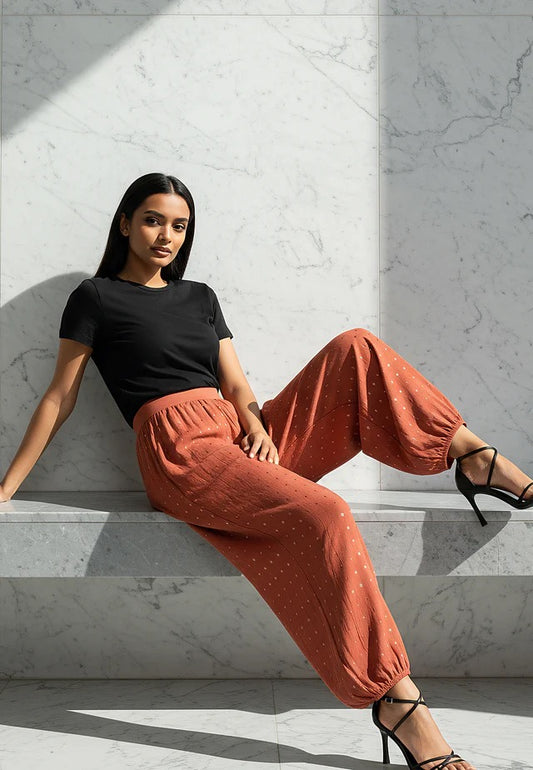 Religion Helena Trousers - Burnt Sienna