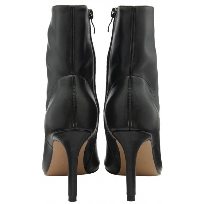 Ravel Kale Leather Heeled Boot - Black