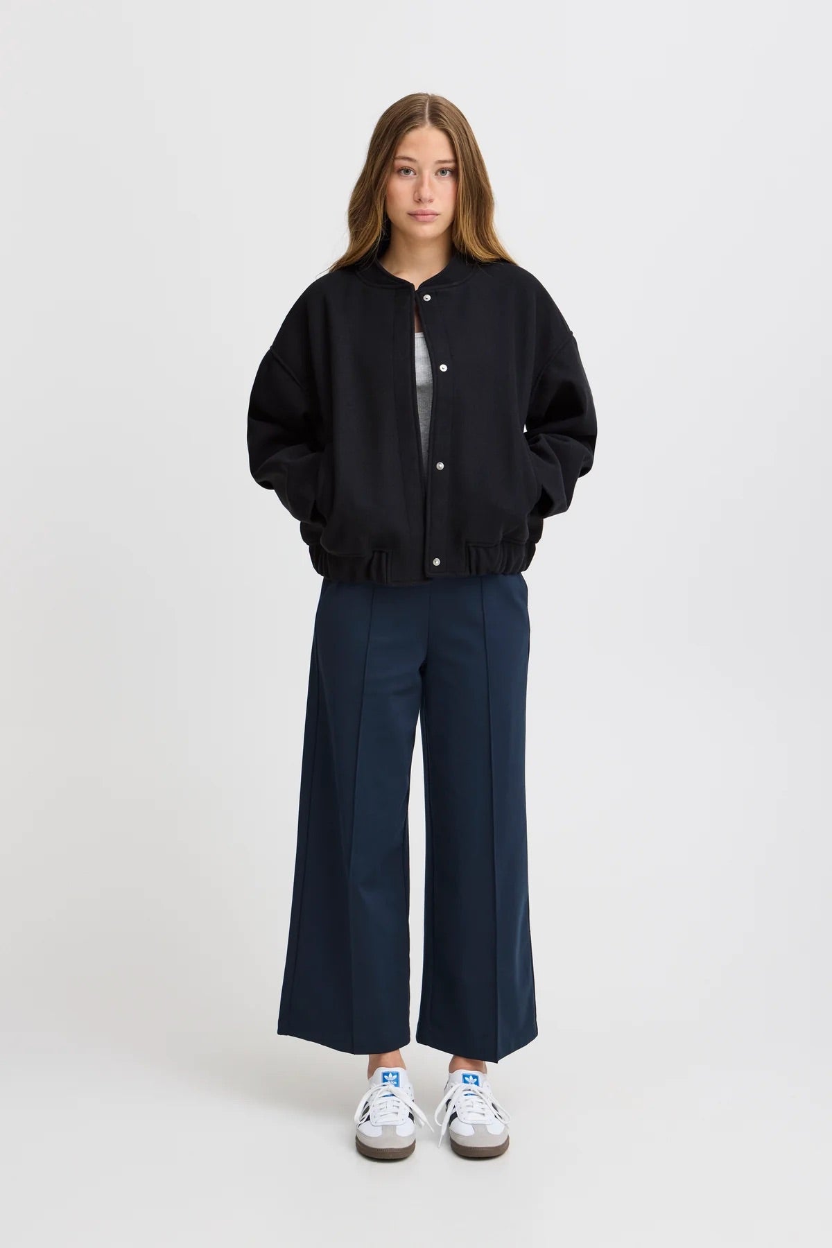 ICHI Jannet Bomber Jacket Navy