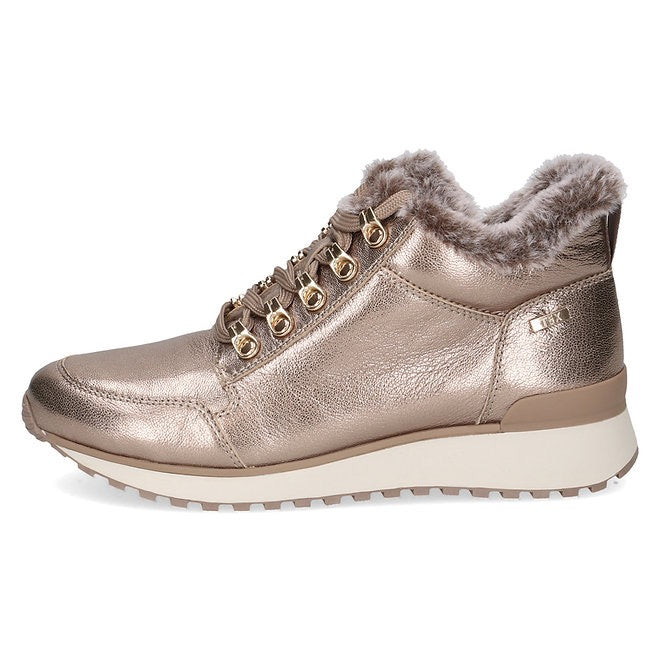 Caprice High Top Taupe Metallic Boot