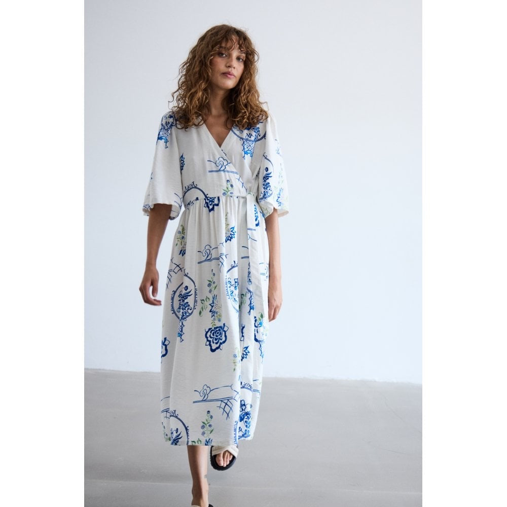 ICHI Lucie Tile Print Dress