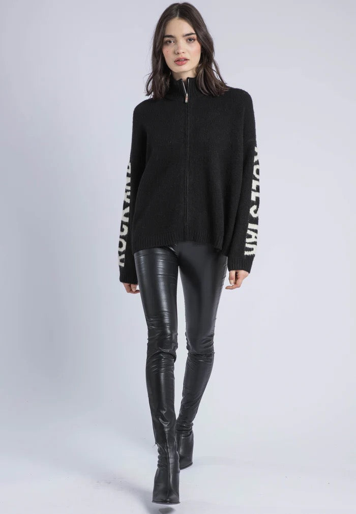Religion Phoebe "Rock & Roll Star" Cardigan - black
