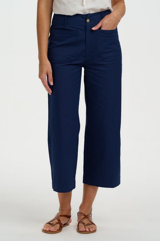 Sugarhill Brighton Skye Cropped Trousers - Navy