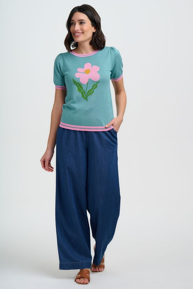 Sugarhill Brighton Dominique Knit Top - Seafoam