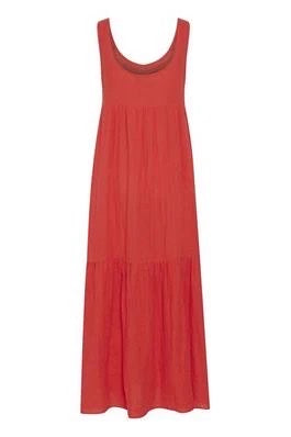 ICHI Foxa Red Maxi Dress
