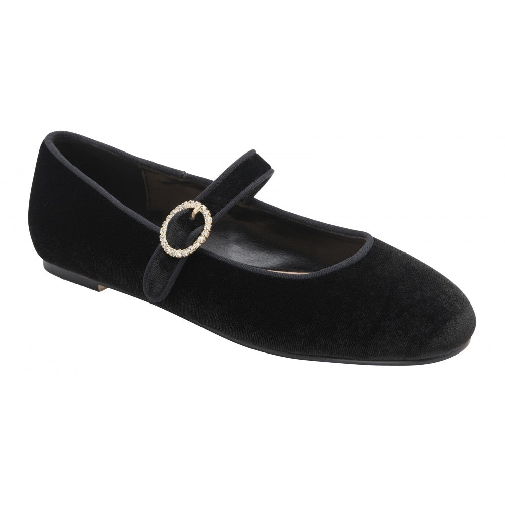 Ravel Caxton Velvet Shoe - Black